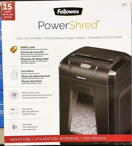 Brand New Fellowes 15C Powershred Cross-Cut 15 Sheet Shredder - Picture 1 of 2