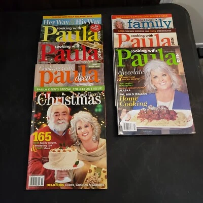 COOKING WITH PAULA DEEN Magazine Lot x8 2010-2013 Fall, Christmas, Holiday - Image 1 of 4