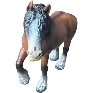 Lakeshore Precious Ponies Stable Horse Figure Clydesdale 5" Tall x 6" Long - Picture 1 of 9