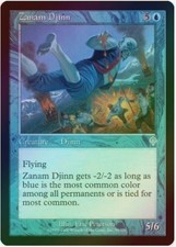 1 x Zanam Djinn - Foil - Invasion - LP - Magic The Gathering  -MTG