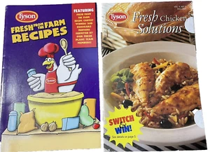 Vintage Tyson Recipe Books 2001 Tyson Foods Lot of 2 cookbooks Cards - Picture 1 of 7