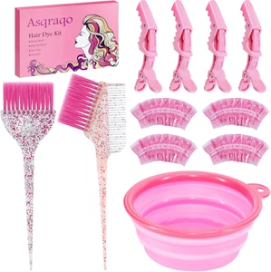 11Pcs Hair Coloring Kit - Professional Salon Tools for DIY Mixing, Includes Clip - Picture 1 of 12