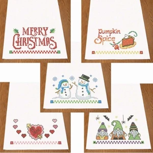 Herrschners® Holiday Collection Table Runners Stamped Cross-Stitch - Picture 1 of 1