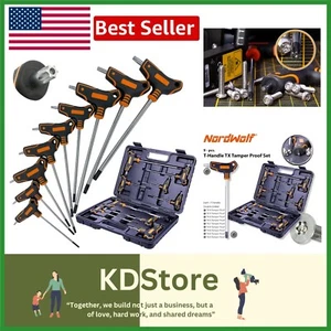 Heavy-Duty S2 Steel 9-Piece Torx Wrench Set with Long Arm Design, Ergonomic - Picture 1 of 11