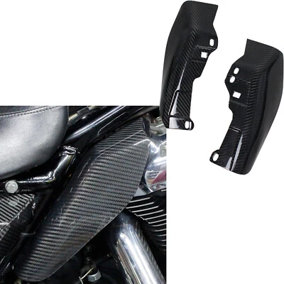 Carbon Fiber Mid Frame Air Deflector for Harley Touring FLTRX FLHX FLHT 2009-23 - Image 1 of 4