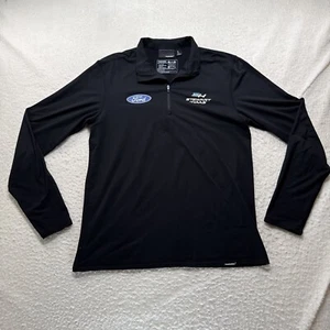 Truewerk Ford Stewart-Haas Racing 1/4 Zip Pullover Men Sz M Black NASCAR Premium - Picture 1 of 13