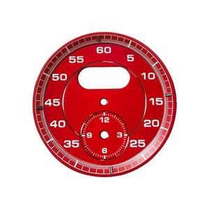 Cronógrafo calibre reloj esfera roja para Porsche 911, Cayenne, Panamera, Boxster, Cayman, - Imagen 1 de 6
