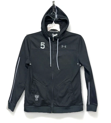 Texas Tech Mahomes Hoodie Jacket Under Armour Sweatshirt Small Red Raiders #5 Bk - Image 1 of 4