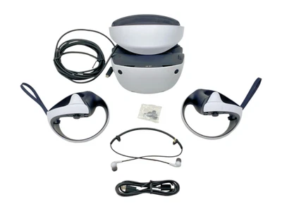 OEM Sony PlayStation PS VR2 Corded Headset & Sense Controllers - White - Image 1 of 4