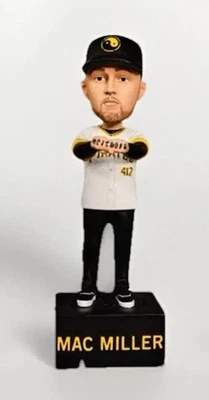 $20 off $118 price of Mac Miller Bobblehead Pittsburgh Pirates Unopened MINT - Image 1 of 4