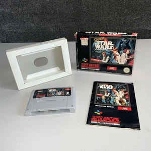 Super Star Wars - Super Nintendo SNES in scatola e completo PAL UK - Foto 1 di 12