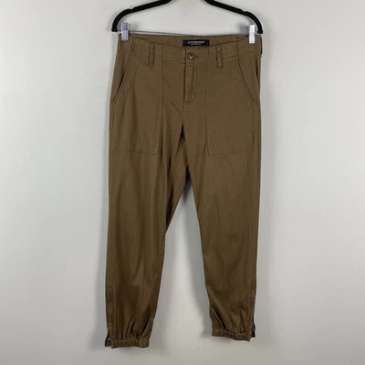 Pantalones utilitarios Liverpool Crop Jogger talla 6/28 marrón caramelo tiro medio Foto 1 de 4
