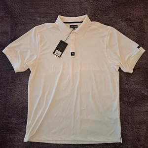 NWT Bad Birdie Polo XL Mens White Cattail Whisper Golf - Picture 1 of 7
