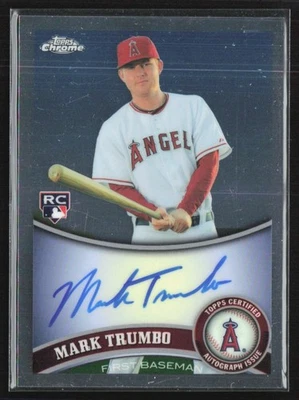 Mark Trumbo 2011 Topps Chrome Rookie Autographs RC Auto B #178 Los Angeles - Image 1 of 3
