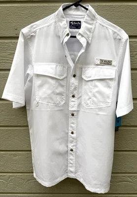 Bimini Bay Outfitters Ltd~Camisa Blanca Talla Pequeña Para Hombre~Guarda Solar-Transpirable~NUEVA CON ETIQUETAS Foto 1 de 4