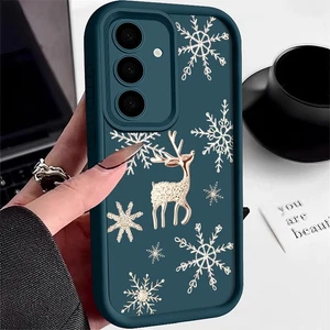 Christmas Elk Xmas Case For Samsung Galaxy A17 A56 A16 A26 A36 A35 A15 A55 Cover - Picture 1 of 19