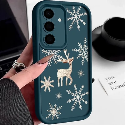 Christmas Elk Xmas Case For Samsung Galaxy A17 A56 A16 A26 A36 A35 A15 A55 Cover - Image 1 of 4