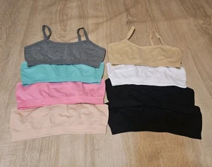 The Popular Store Girls Seamless Training Sports Bra Size L 10-12 Nwot Lot Of 8 - Picture 1 of 6