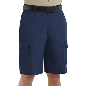 Red Kap Men's Cargo Shorts 44 X 12 Blue Work Uniform Industrial Clothing NEW - Picture 1 of 3