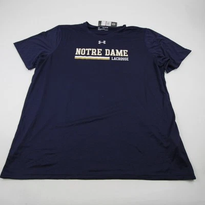 Рубашка мужская Notre Dame Fighting Irish Under Armour HeatGear короткий рукав новая - Изображение 1 из 4