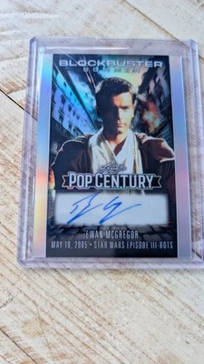 2025 Leaf Pop Century Blockbuster Summer Ewan McGregor /5 Auto Card obi wan - Image 1 of 2