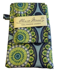 Olivia Moss HANDY TASCHE CADDY Stoff bunt Medaillon Print NEU - Bild 1 von 4