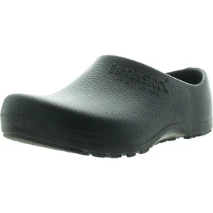 Birkenstock Mens Black Solid Rubber Clogs 39 BHFO 7190 - Picture 1 of 2