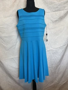 Abito midi cocktail Ivanka Trump blu taglia 14 nuovo con etichette - Foto 1 di 7