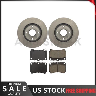 Комплект передних тормозных дисков + тормозных колодок для Ford Escort 1991 - 1993 1994 1995 1996 годов выпуска - Изображение 1 из 4