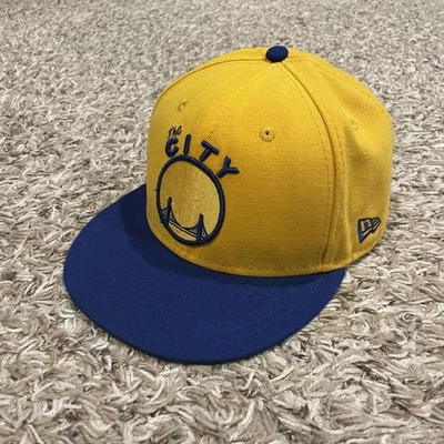 Chapéu retrô "The City" Golden State Warriors New Era 59Fifty mistura de lã ouro 7 3/8 - Imagem 1 de 4