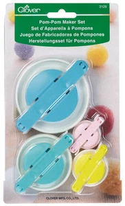 Clover Pompon-Herstellungs-Set in verschiedenen Größen und Farben - Bild 1 von 6