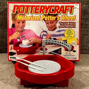 Tyco POTTERYCRAFT Motorized Potter's Wheel Tested & Working w/ Box Vintage 1991 - Picture 1 of 8