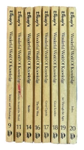 Disney's Wonderful World Of Knowledge Vol 9, 11, 14, 16-20 8 Books Vintage 1973 - Imagen 1 de 17