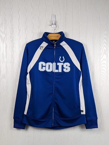 NFL Team Apparel Womens NFL Indianapolis Colts Full Zip Blue Medium Jacket Cover
