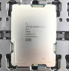 Intel Xeon Platinum 8570 CPU Processors 2.10-4GHz 56C/112T LGA4677 300M Cache - Afbeelding 1 van 3
