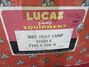 Nash Metropolitan headlamp assembly NOS Lucas 51504A - Picture 1 of 9