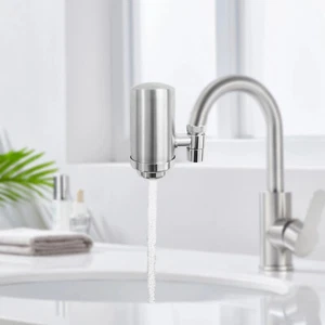 Filtro de agua para grifo de acero inoxidable con filtración de cerámica 0,53 gal/min para cocina - Imagen 1 de 16
