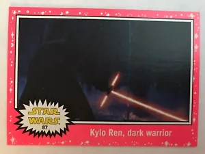 2015 Star Wars: Journey to the Force Awakens #87 Kylo Ren, dark warrior PINK - Imagen 1 de 1