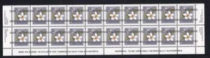 Canada 1979 precancelled Violet 15¢ Floral, MNH bottom strip of 20 sc#787xx - Picture 1 of 1