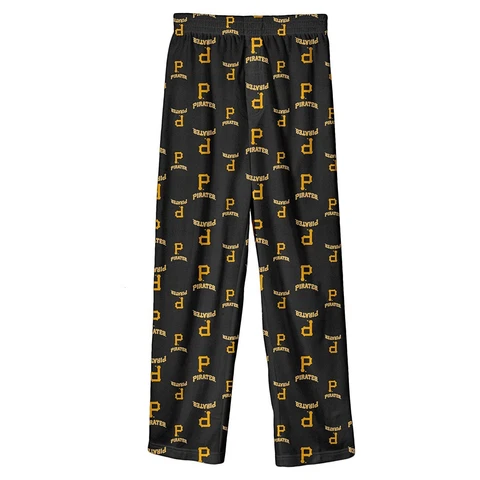 NIP MLB Pittsburgh Pirates Infant Boys Large (4T) Printed Black Sleep Pants Cover