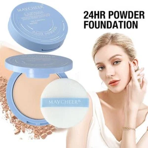 Silk Soft Mist Powder Cake Long-lasting Waterproof Smooth✨y Powder Press N7I3 - Picture 1 of 21