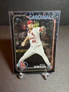 2024 Topps Series 2 Superbox Black Foil Board Kyle Gibson Cardinals #695 - Picture 1 of 2