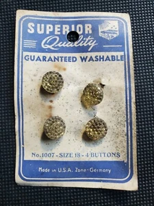 Vintage Superior Qualität Nr. 1007 Größe 18 - gekrempelte Knöpfe - Bild 1 von 2