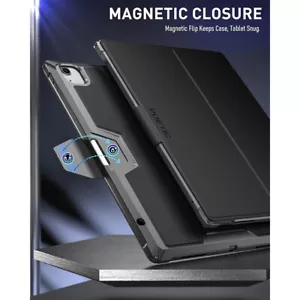 For Apple iPad Air 13 2024 Case iPad Pro 12.9 2022/2021 Stand Folio Cover Black - Picture 1 of 6