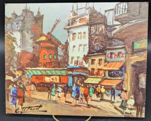 Edouard Lesaout Moulin Rouge Vintage Litho USA 8x10 P-226 Paris City Print DAC - Picture 1 of 8