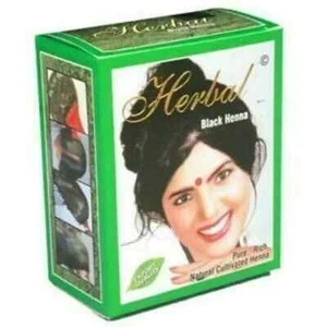 RKS Kräuter Henna natürliches Haarpulver schwarzes Henna 6 Pkt x 10 Gramm - Bild 1 von 2