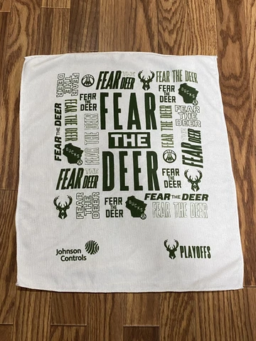 2022 Milwaukee Bucks NBA Playoffs Round 1 Fear The Deer Rally Towel SGA 4/27 Cover