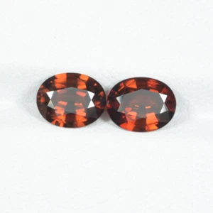 Incredibile coppia ovale zirconi marrone naturale lucentezza diamante 2,95 cts...!!!! - Foto 1 di 2