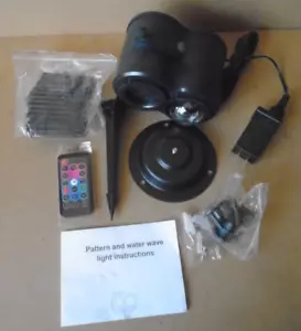 Halloween Christmas 2-in-1 Projector Lights with Water Wave Light (12 Slides) - Picture 1 of 20