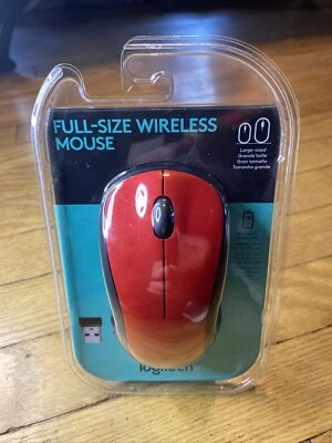 Logitech M310 Wireless Optical Mouse - Red - Image 1 of 4